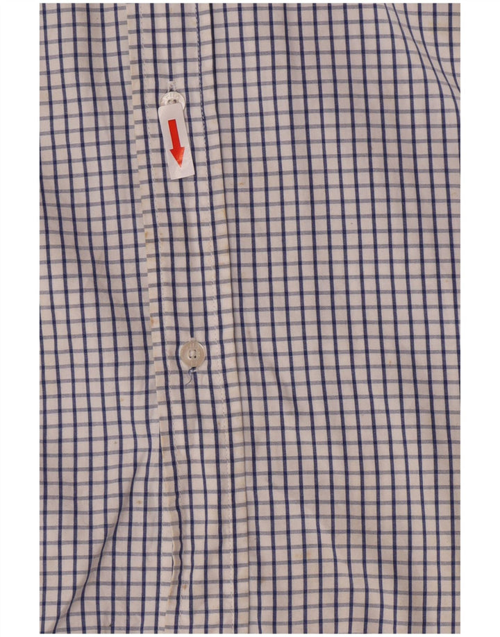 Camisa Fila Hombre De Algodón A Cuadros Azul Medio