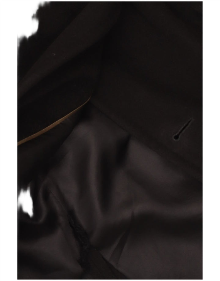 Abrigo Hugo Boss para hombre IT 54 2XL Lana virgen negra