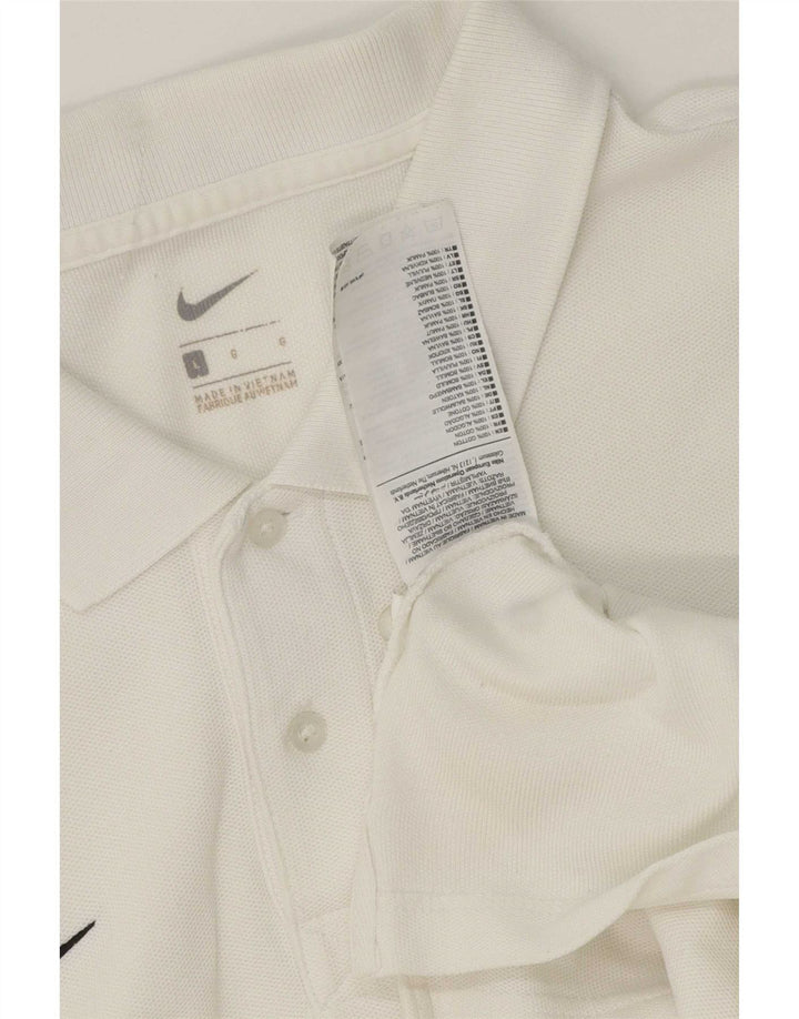 Polo Nike Hombre Grande Blanco Algodón