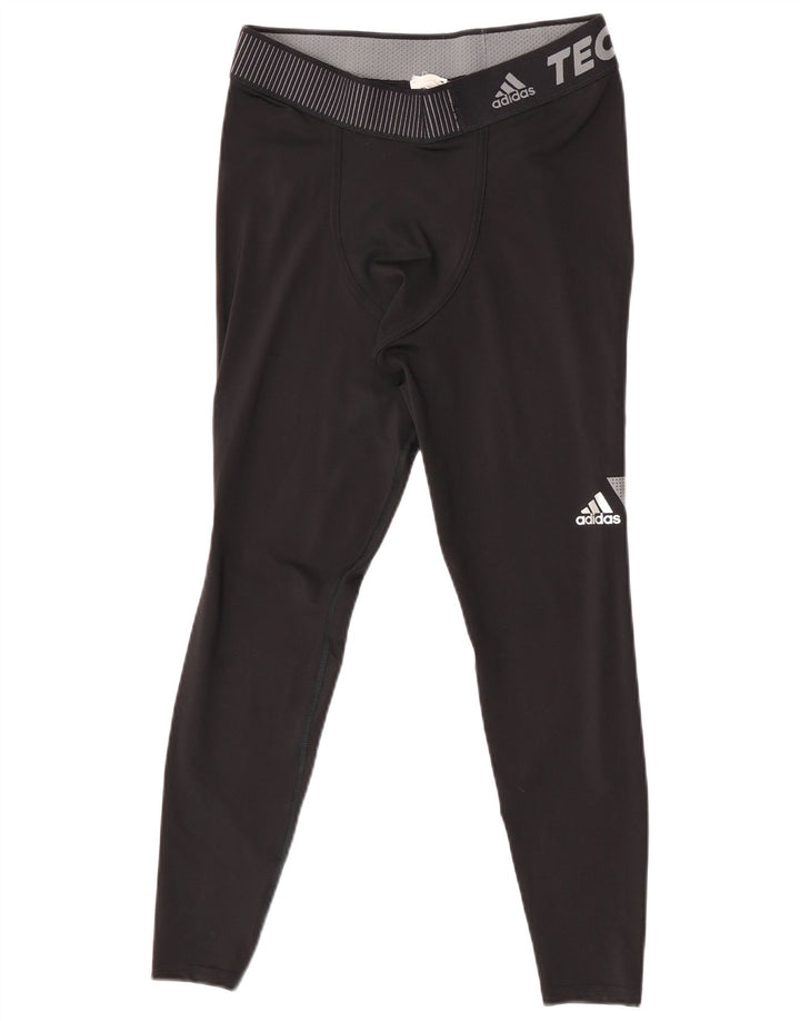 Adidas Mens Climacool Leggings Grande Negro Poliéster