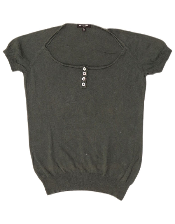 Massimo Dutti Jersey con Cuello Barco para Mujer UK 10 Small Caqui