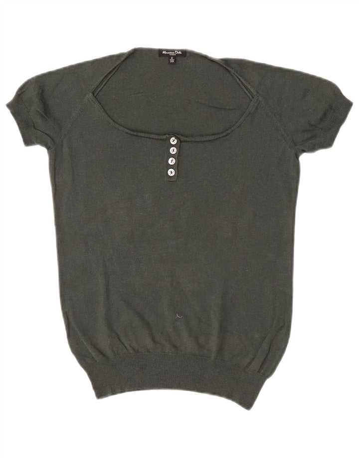 Massimo Dutti Jersey con Cuello Barco para Mujer UK 10 Small Caqui