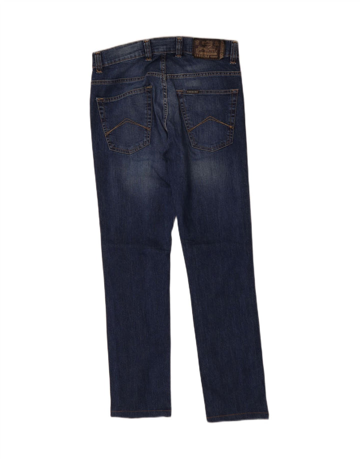 Carrera Mens 717 Slim Jeans W31 L30 Azul Marino Algodón