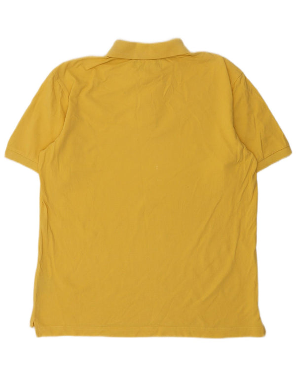Polo Kappa Hombre Grande Amarillo Algodón