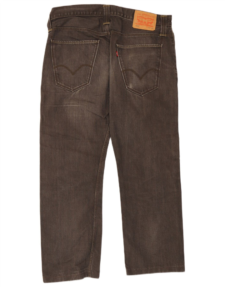 Levi's Vaqueros recortados 504 para hombre W34 L26 Gris