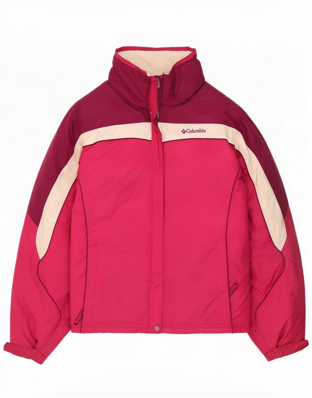 Columbia Chaqueta de esquí para niña 15-16 años Poliéster color block rosa