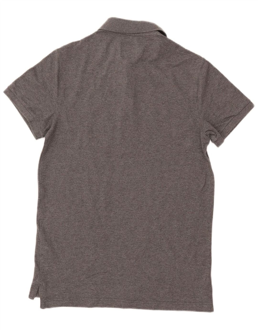 ABERCROMBIE & FITCH Polo de ajuste relajado para hombre pequeño de algodón gris