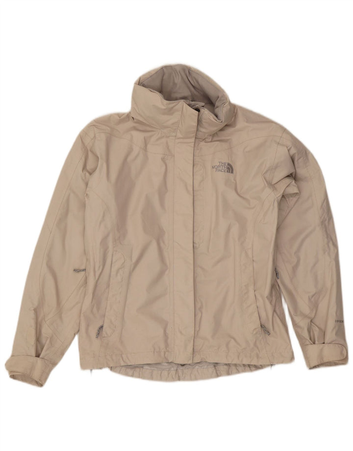 The North Face Chaqueta impermeable extragrande con capucha para mujer UK 10 Small Beige Nylon