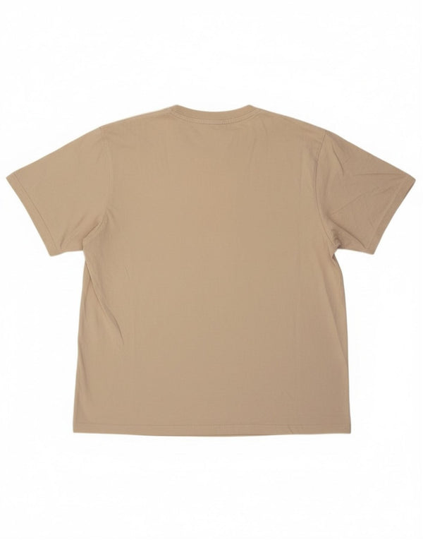 Nike Camiseta para hombre Top UK 42/44 Large Beige Algodón