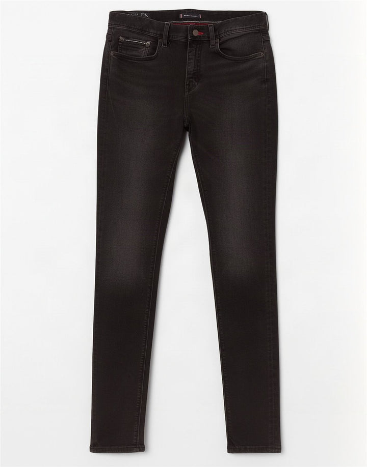 Tommy Hilfiger Vaqueros ajustados Bleecker para hombre W33 L32 Algodón negro