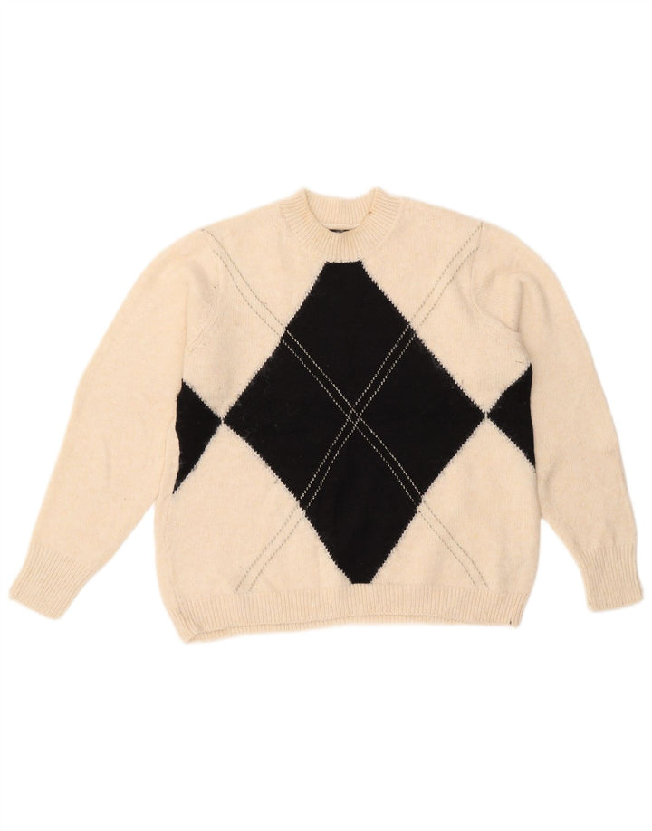 Marks & Spencer - Jersey de cuello redondo para mujer, talla 40, talla mediana, color blanco