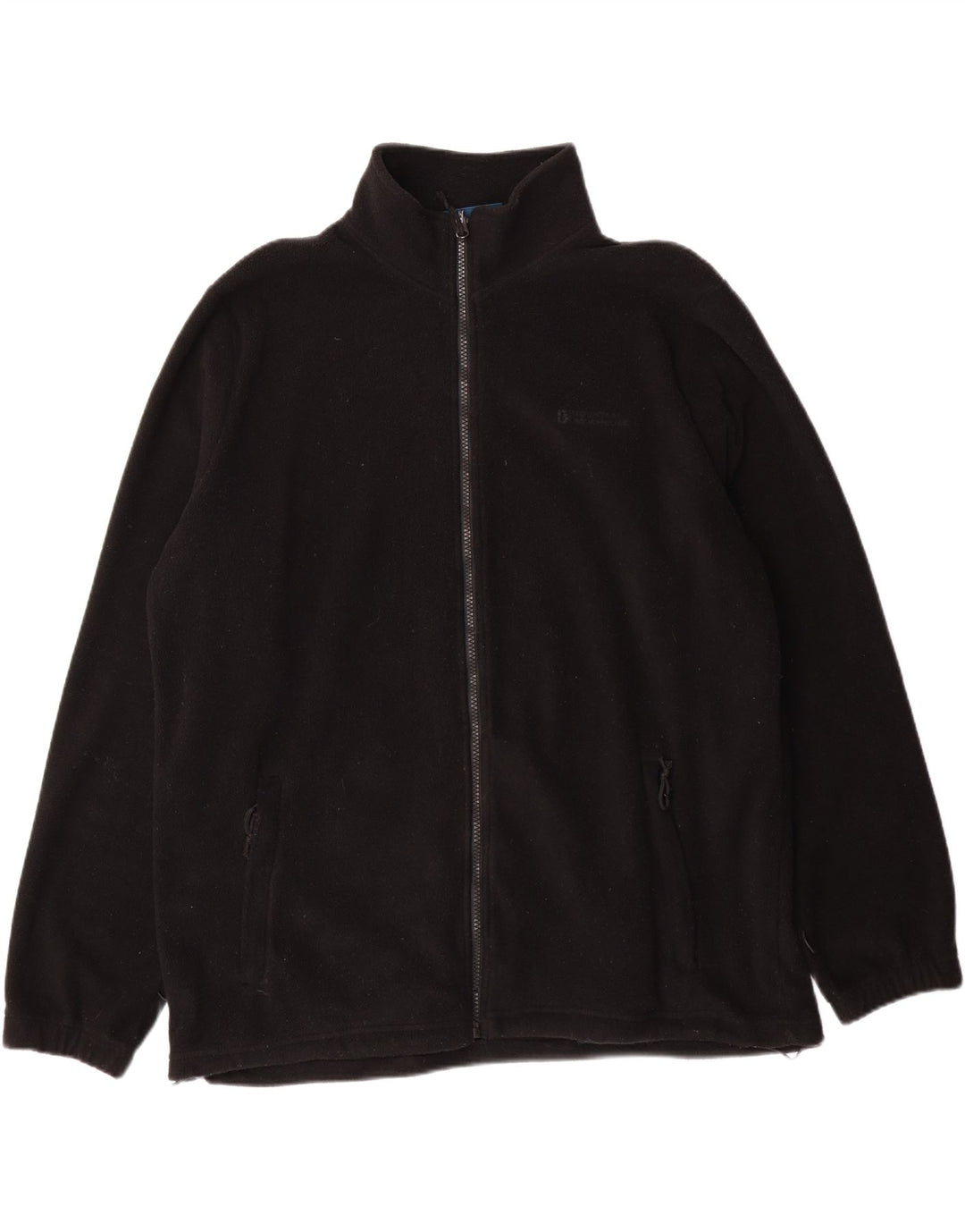 MOUNTAIN WAREHOUSE Mens Fleece Jacket UK 42 XL Black Polyester Vintage Mountain Warehouse and Second-Hand Mountain Warehouse from Messina Hembry 