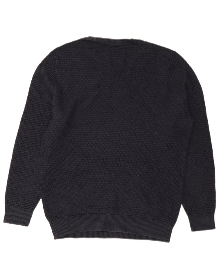 Massimo Dutti Jersey Cuello Redondo Hombre Small Azul Marino Algodón
