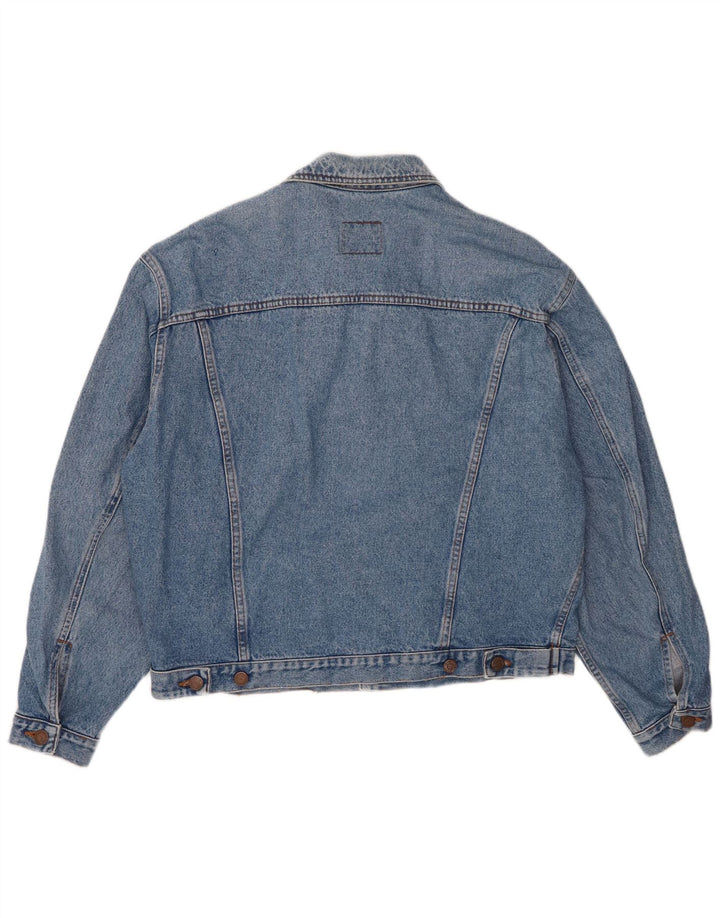 Benetton Chaqueta Vaquera IT 48 Azul Medio Algodón