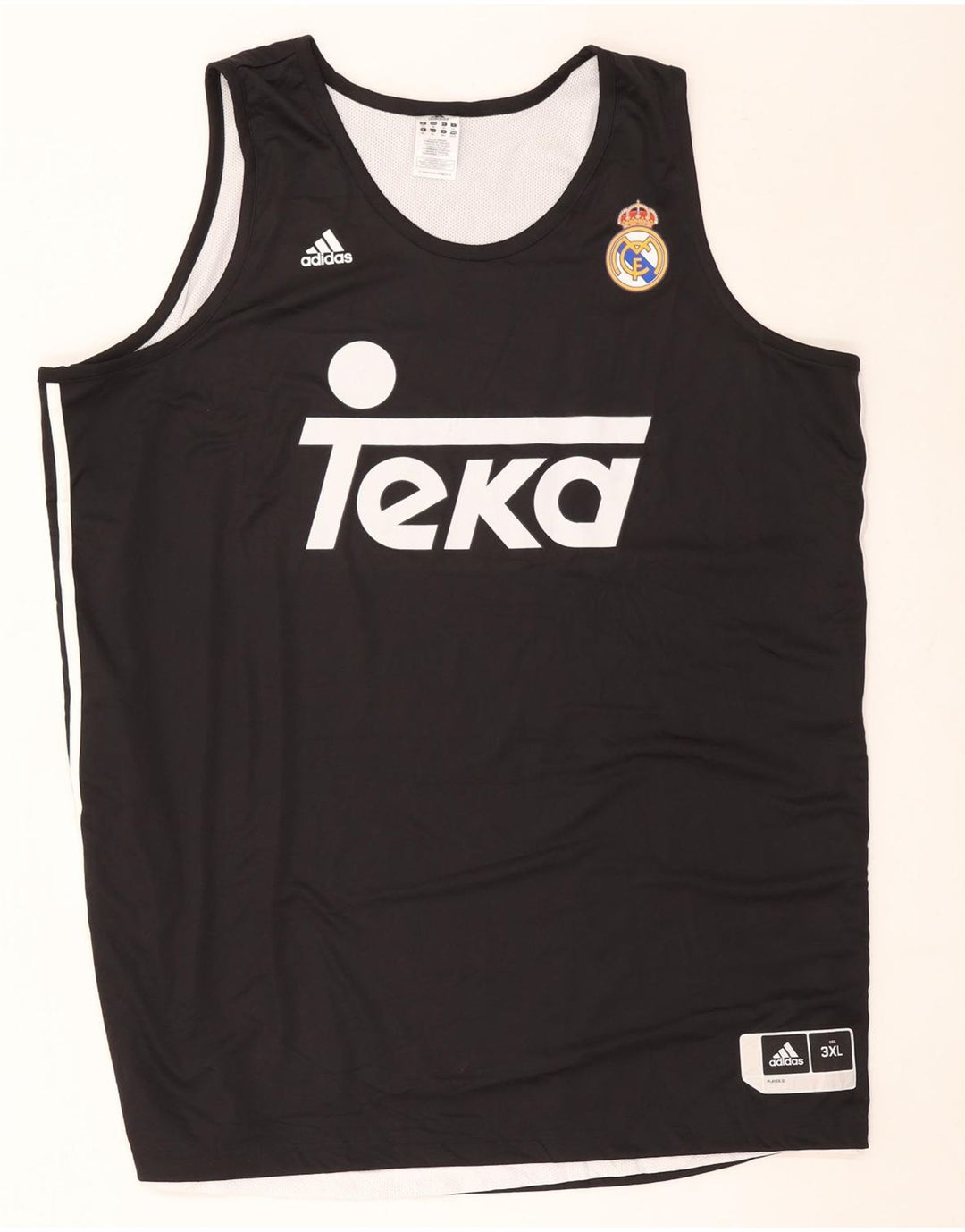 Adidas Mens Real Madrid Graphic Chaleco Top 3XL Poliéster Negro