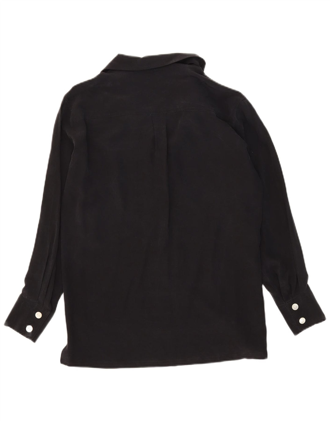 Spazio Blusa camisera extragrande para mujer UK 10 Small Seda negra