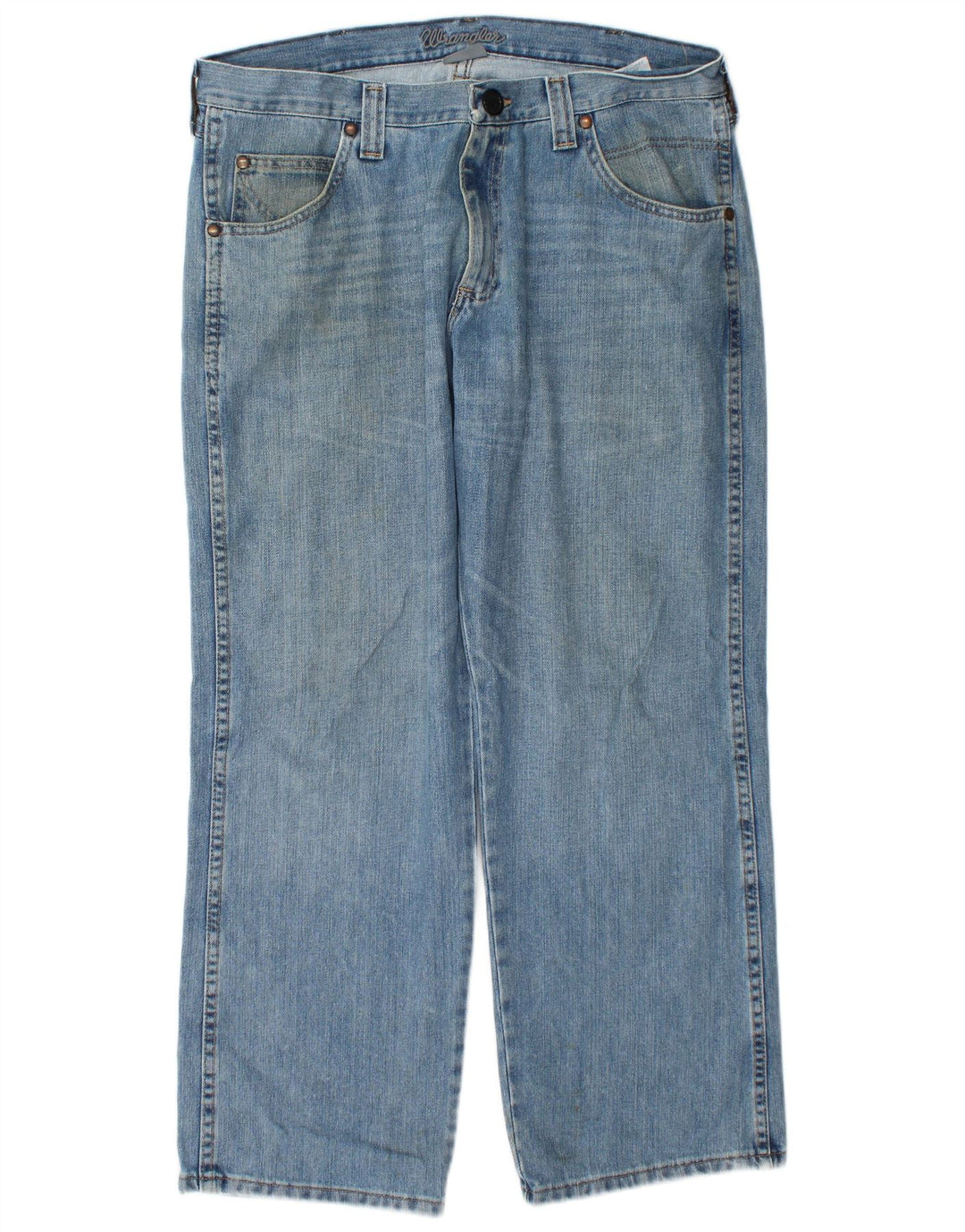Vaqueros Wrangler Hombre Rectos W36 L30 Algodón Azul