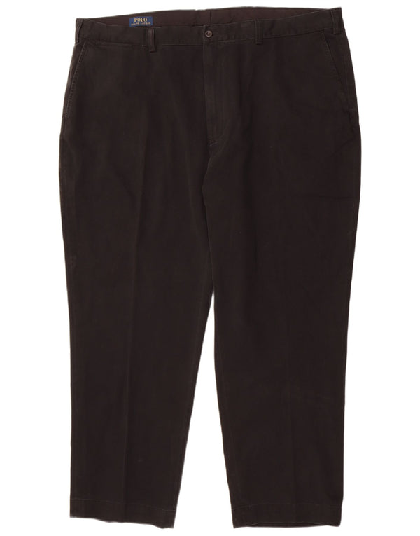 Polo Ralph Lauren Pantalones chinos cónicos para hombre W46 L30 Algodón negro