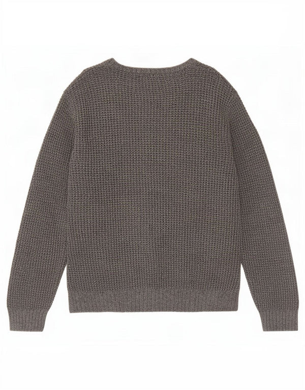 Marks & Spencer Suéter tipo jersey con cuello barco para mujer UK 46 Grande Algodón gris