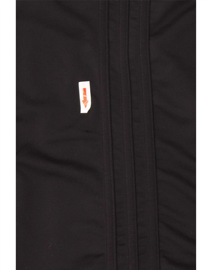 Adidas Mujer Clima 365 Chándal Top Chaqueta UK 14 Mediano Negro Poliéster