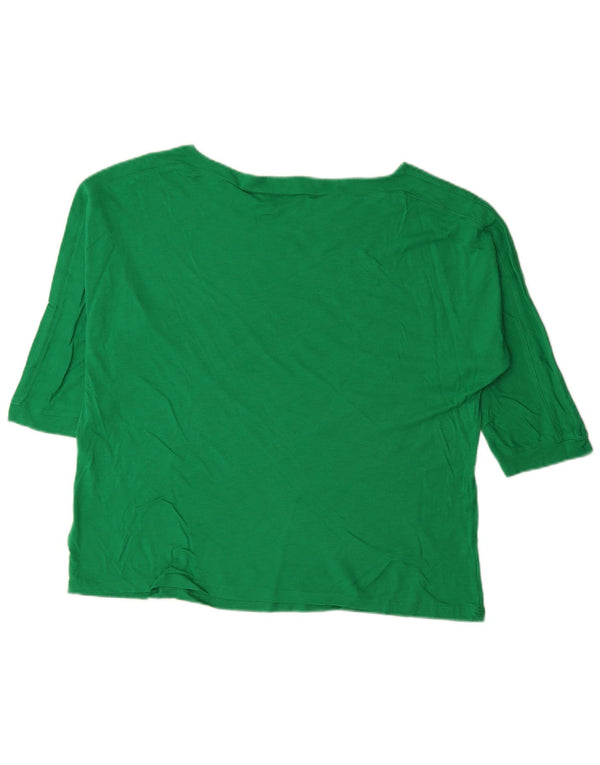 Phase Eight Camiseta para Mujer Manga 3/4 UK 40 XL Algodón Verde