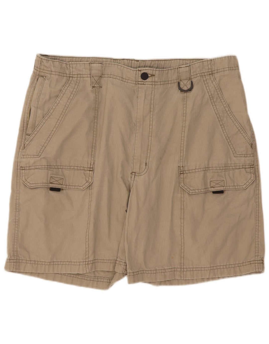 Wrangler Pantalones cortos cargo para hombre W38 XL Algodón beige
