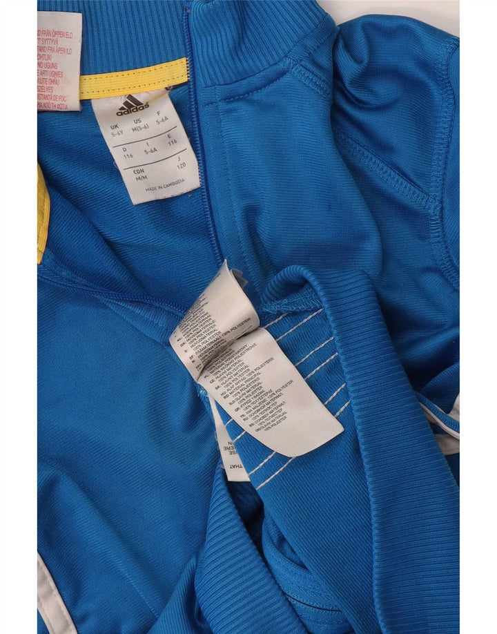 Adidas Chaqueta de chándal para niño 5-6 años Azul Poliéster
