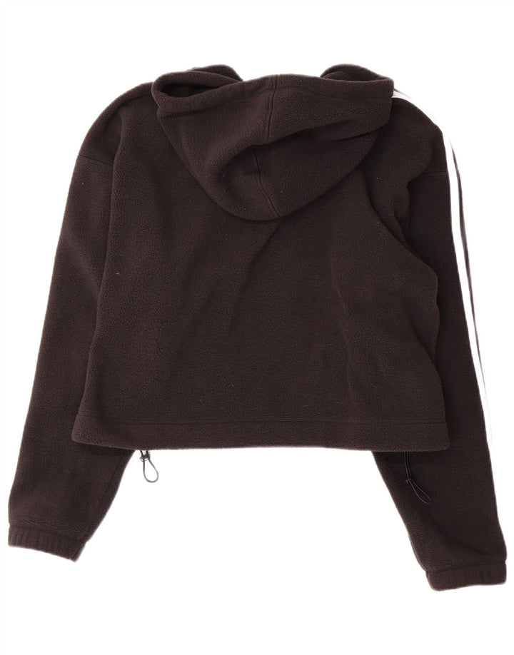 ADIDAS Suéter con capucha y cremallera extragrande Primegreen para mujer Reino Unido 40 Grande Negro