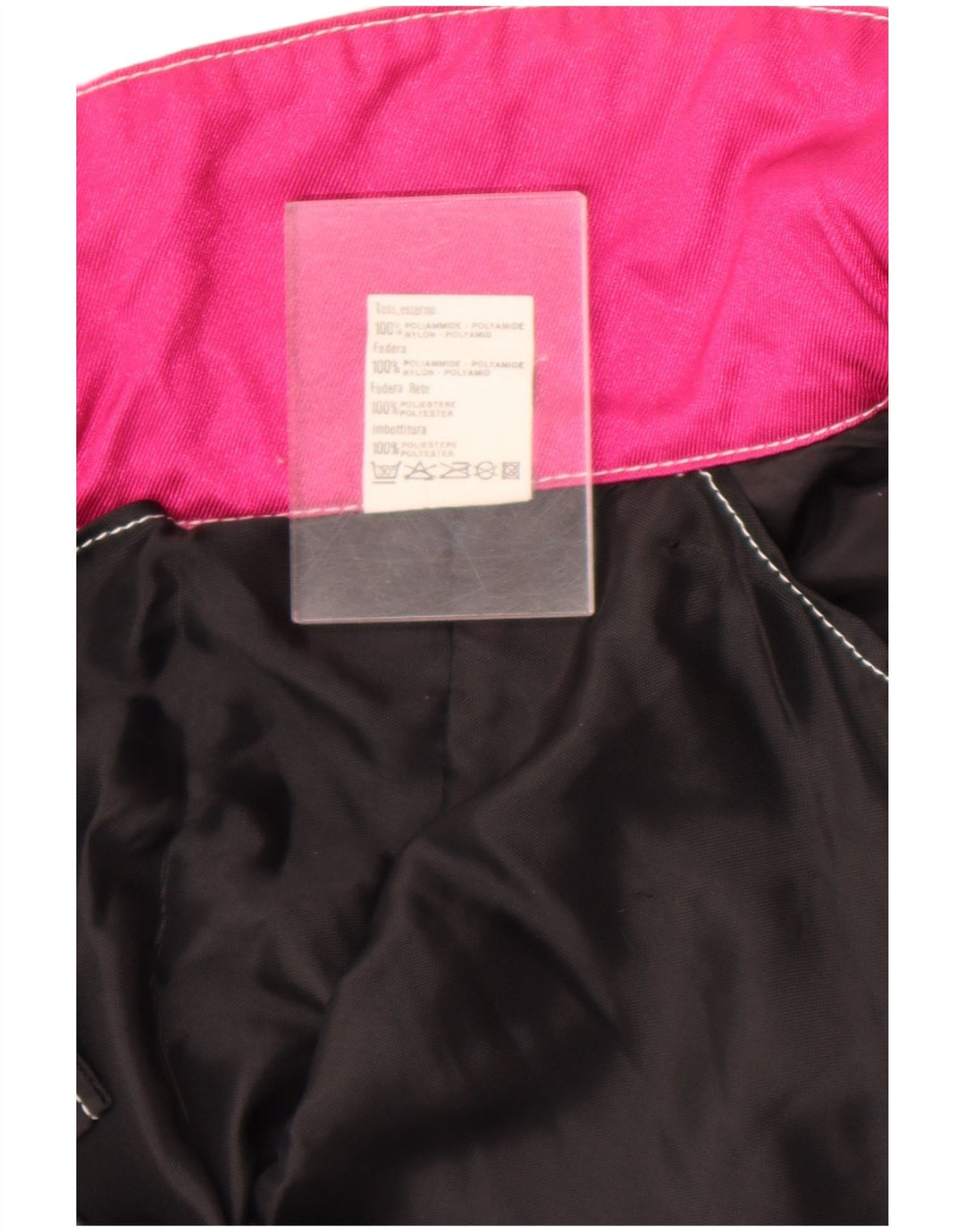 Vintage hombres chaqueta utilitaria Reino Unido 42 XL rosa colorblock poliamida