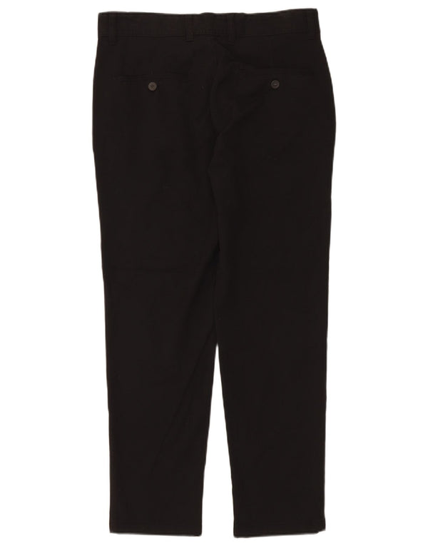 Zara Mens Slim Chino Pantalones EU 38 Small W30 L28 Negro