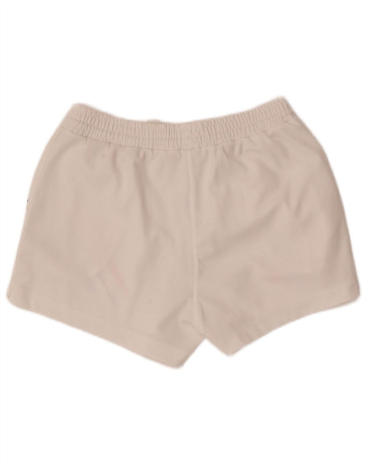 Lotto Pantalones Cortos Deportivos para Mujer UK 40 Mediano Blanco Geométrico