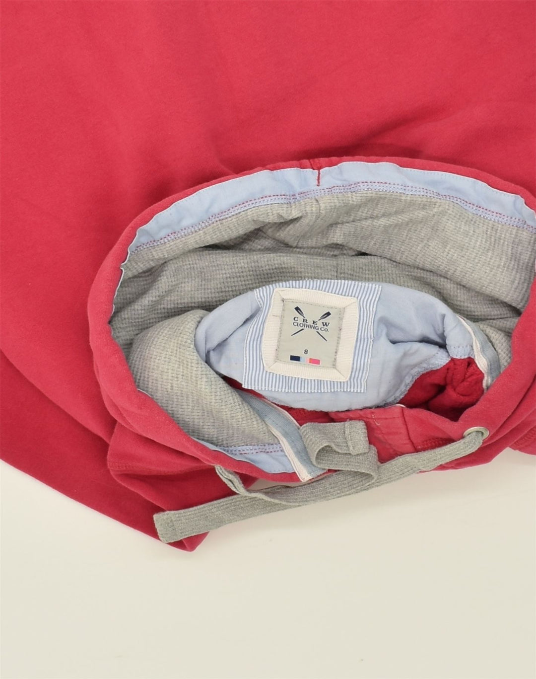 CREW CLOTHING Womens Hooded Cardigan Sweater US 8 Medium Pink Cotton | Vintage Crew Clothing | Thrift | Second-Hand Crew Clothing | Used Clothing | Messina Hembry 