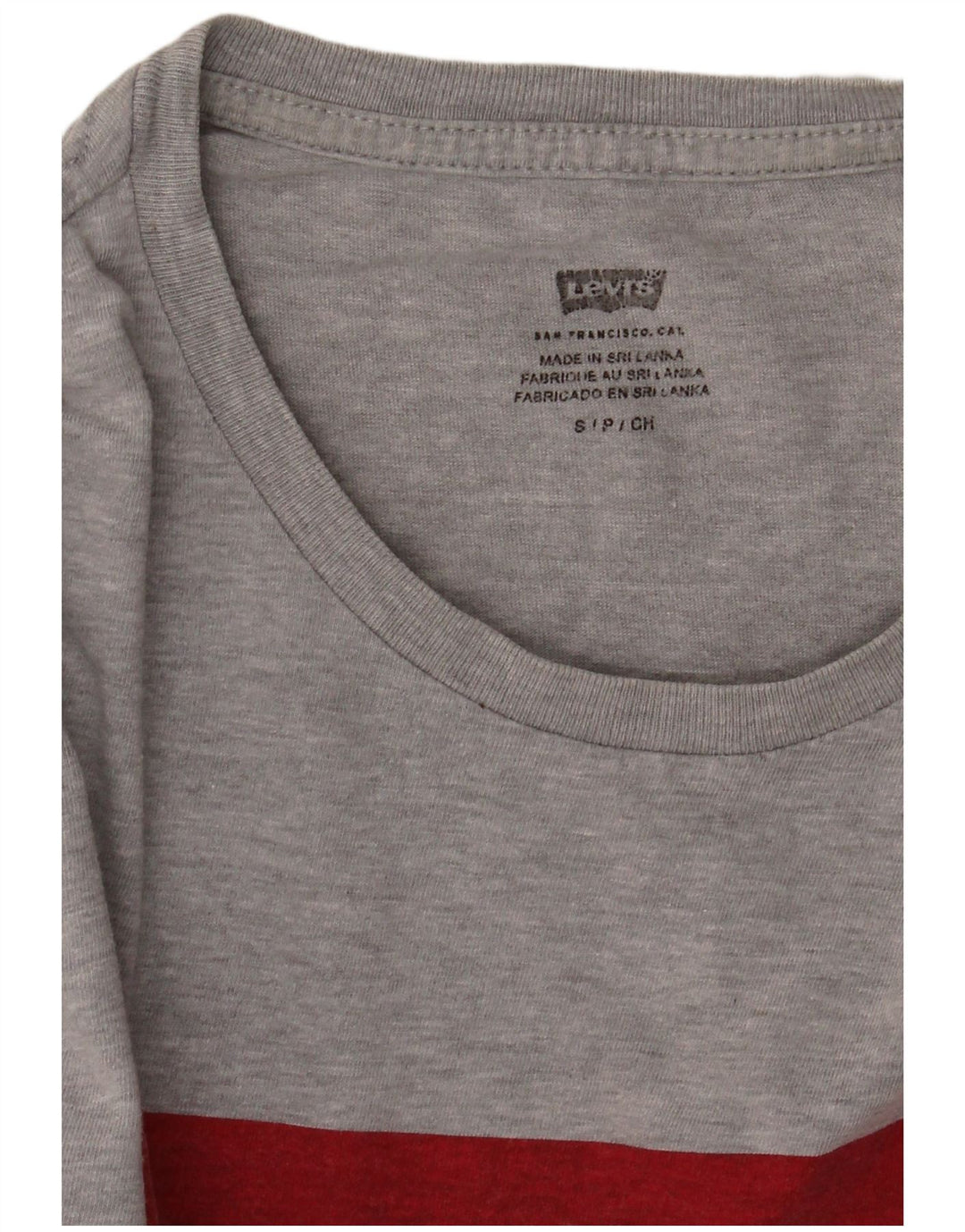 Levi's Camiseta gráfica para hombre Top Small Grey