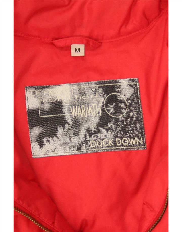 Le Frog - Chaqueta acolchada para hombre, talla 38, talla mediana, color rojo poliamida