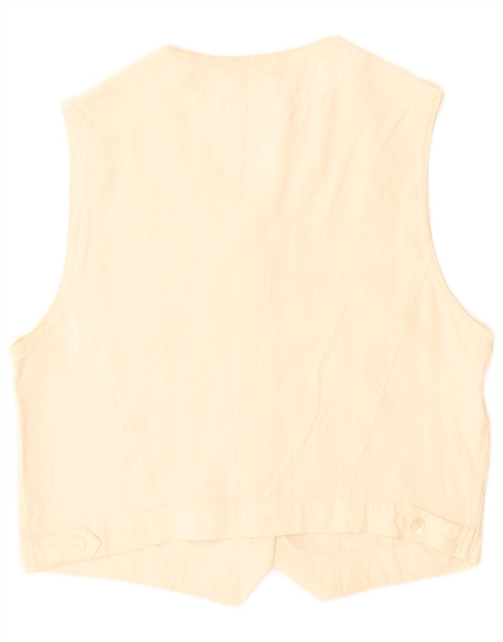 Blusa tipo camisa sin mangas para mujer Balloon EU 38 Seda blanca mediana