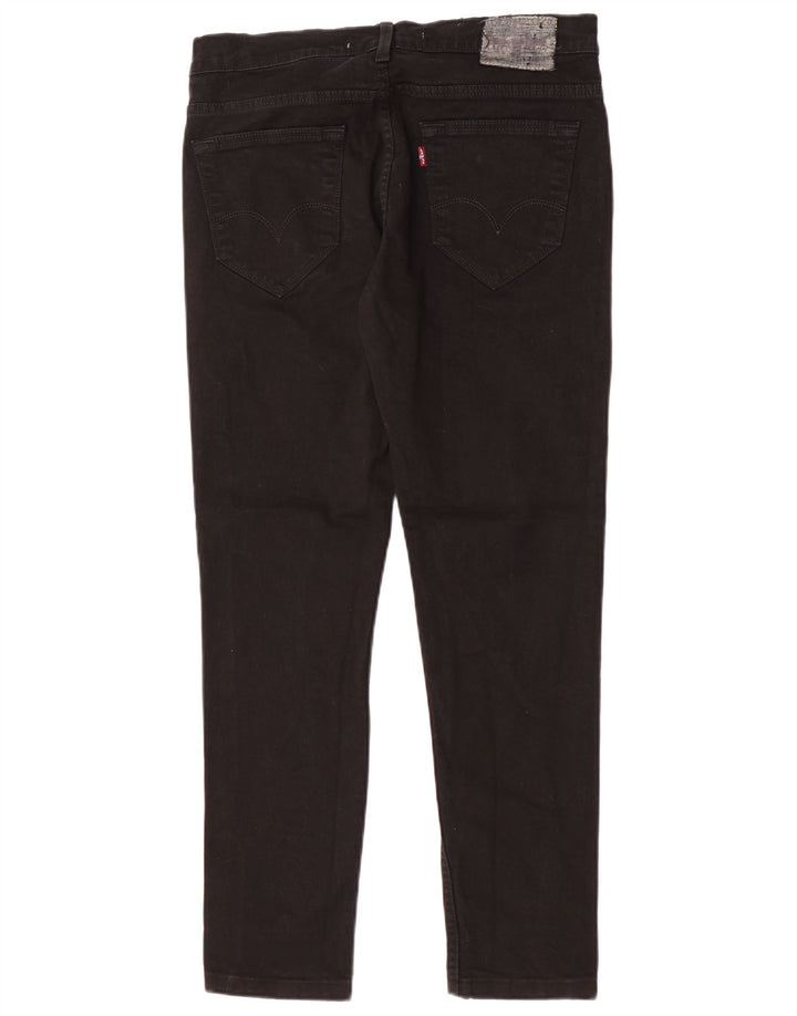 Levi's Hombre 519 Slim Jeans W33 L30 Algodón Negro