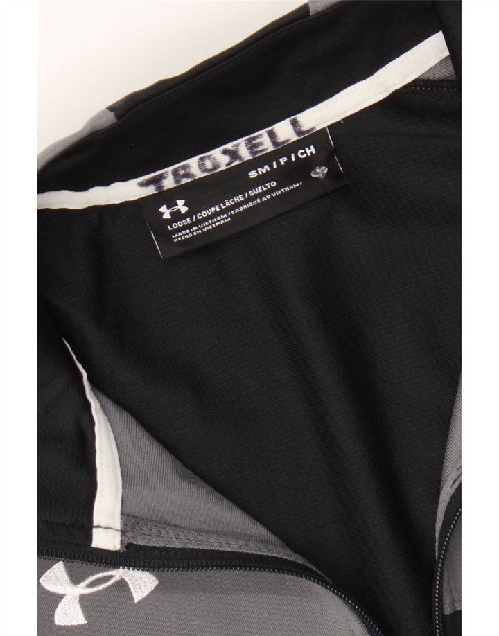 UNDER ARMOUR Mens Graphic Tracksuit Top Jacket Small Black Colourblock Vintage Under Armour and Second-Hand Under Armour from Messina Hembry 