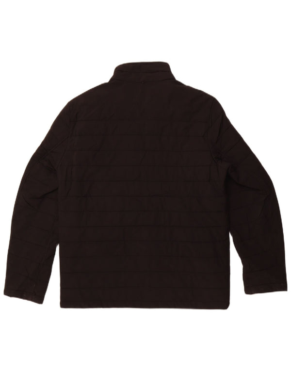 CALVIN KLEIN Chaqueta acolchada para hombre UK 36 Small Negro Poliéster