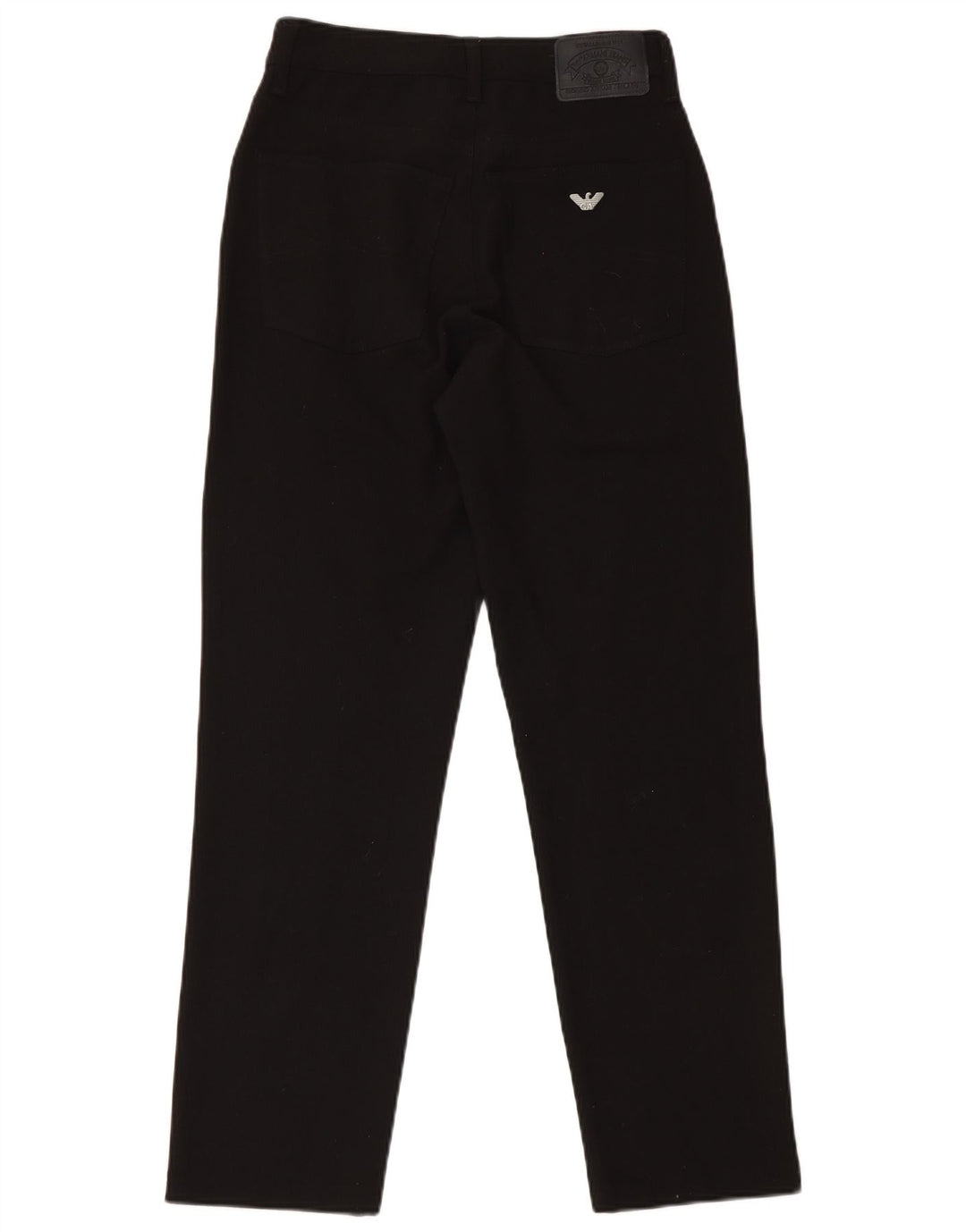 Armani Mujer Pantalones Casuales Slim W31 L31 Lana Negra
