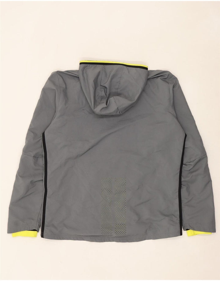 Adidas Climacool Graphic - Chaqueta impermeable con capucha para hombre, talla 40, poliéster gris grande