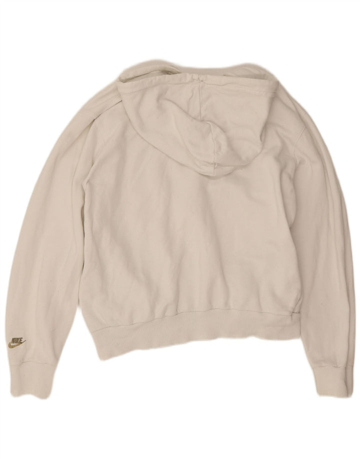 Nike Jersey con capucha y gráfico gráfico de algodón blanco mediano para hombre