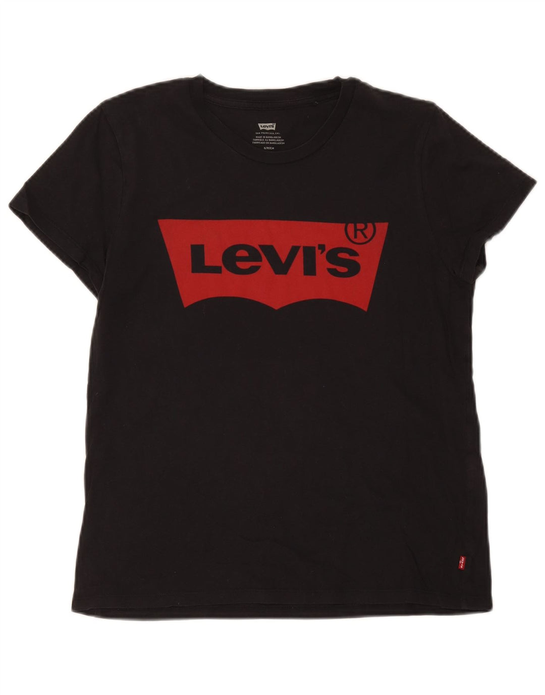 Levi's Camiseta gráfica para hombre Top Small Black
