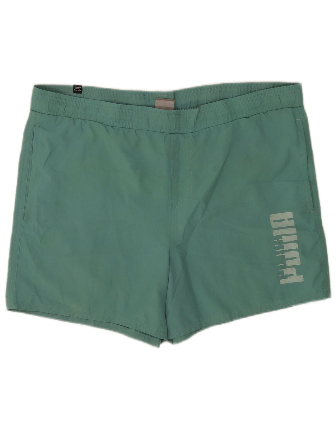 Puma Bañador con gráfico para hombre, talla grande, poliéster verde