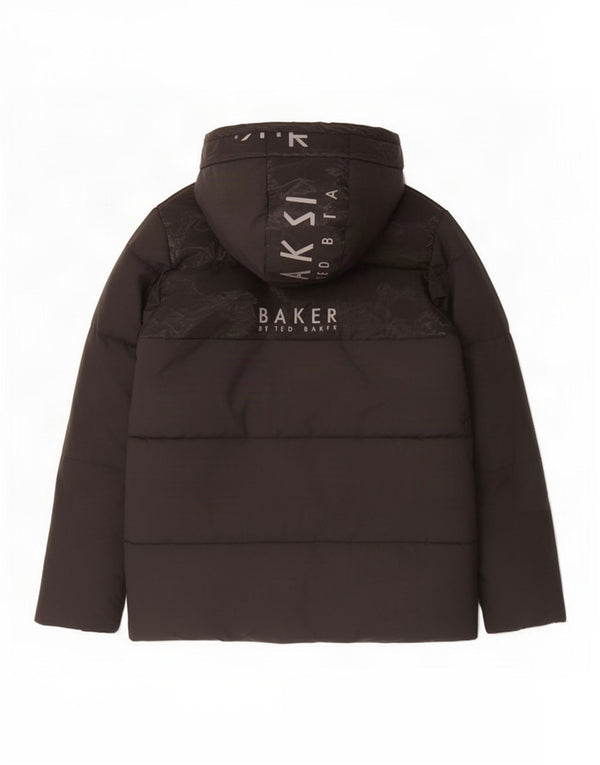 Ted Baker Chaqueta acolchada con capucha para niños 12-13 años Poliéster negro