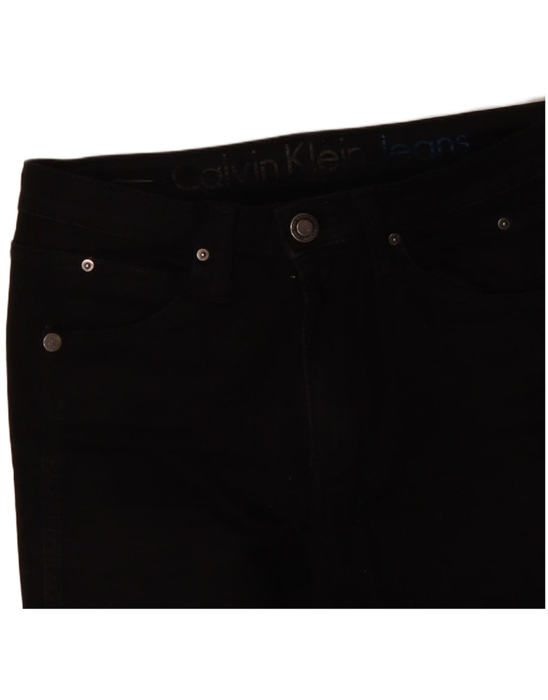 CALVIN KLEIN Vaqueros pitillo para mujer W26 L30 Negro