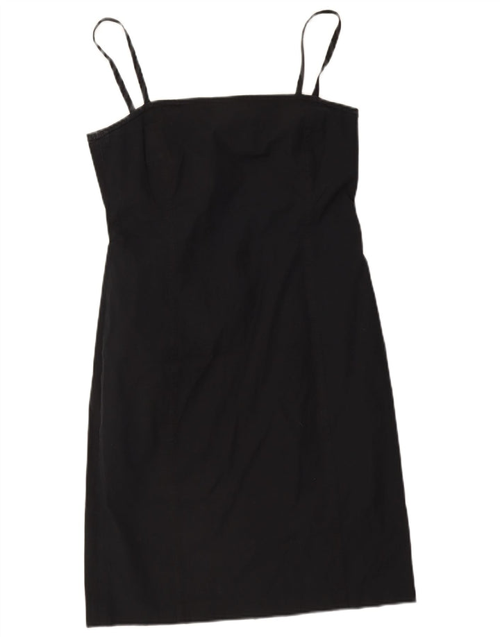 Colombo Vestido de verano para mujer IT 46 Grande Algodón negro