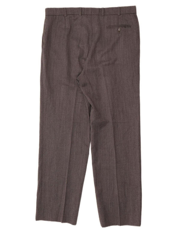 Marks & Spencer Pantalones de traje rectos St. Michael para hombre W38 L33 Gris