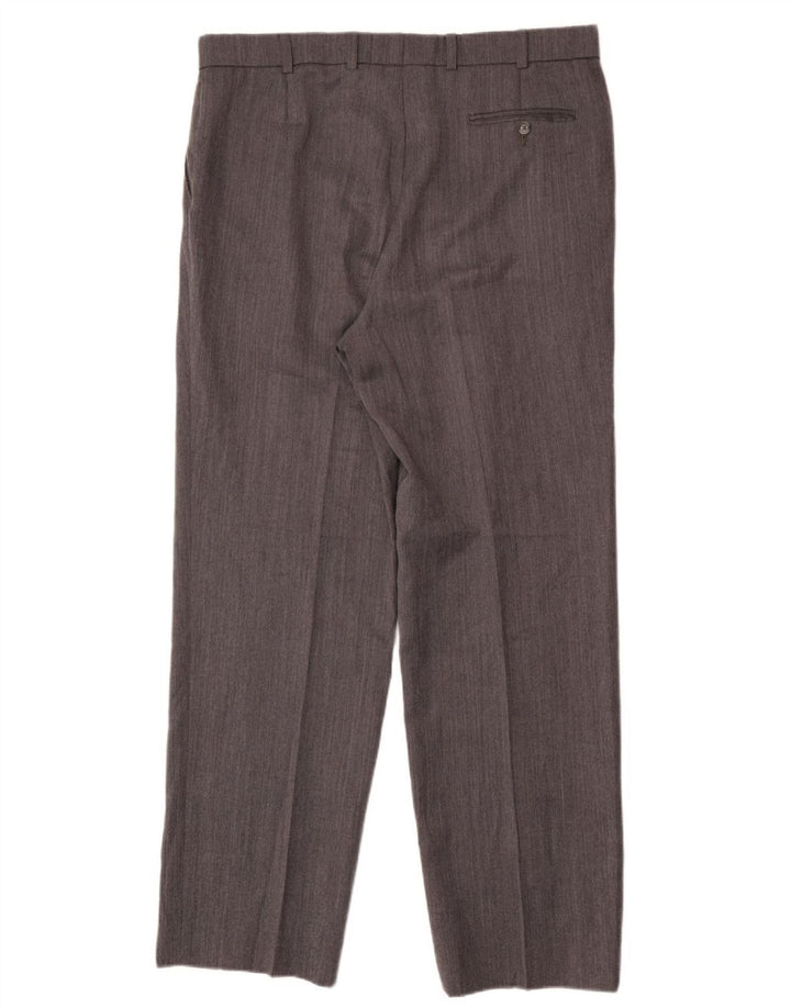 Marks & Spencer Pantalones de traje rectos St. Michael para hombre W38 L33 Gris