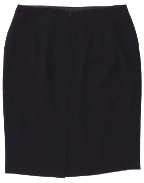 Falda lápiz para mujer John Lewis UK 12 Medium W30 Poliéster azul marino