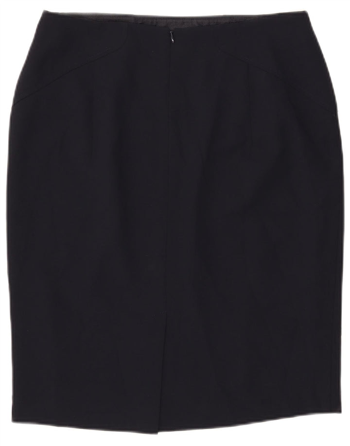 Falda lápiz para mujer John Lewis UK 12 Medium W30 Poliéster azul marino